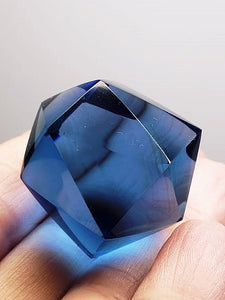 Blue Andara Crystal Icosahedron 30g