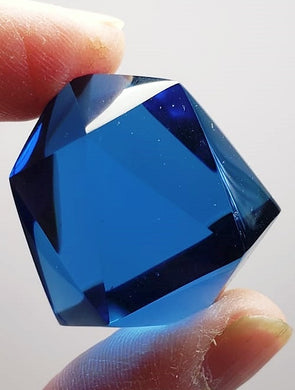 Blue Andara Crystal Icosahedron 30g
