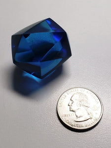 Blue Andara Crystal Icosahedron 36g