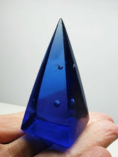 Load image into Gallery viewer, Blue Andara Crystal Nubian Pyramid 2.5in x 1.25in
