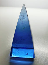Load image into Gallery viewer, Blue Andara Crystal Nubian Pyramid 2.5in x 1.25in