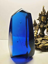 Load image into Gallery viewer, Blue w/ Earth Shaman Polished Andara Crystal 832g