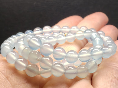 Blue Chalcedony EO++ 6+mm 16.25inch