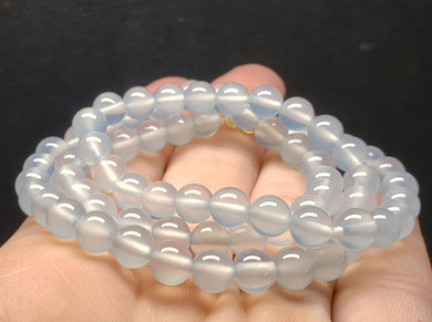Blue Chalcedony EO++ 6+mm 17.5inch