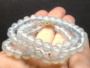 Blue Chalcedony EO++ 6+mm 18inch