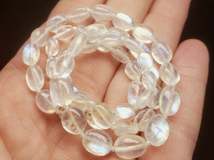 Moonstone - Blue Flash  EO+ oval 17.5inch