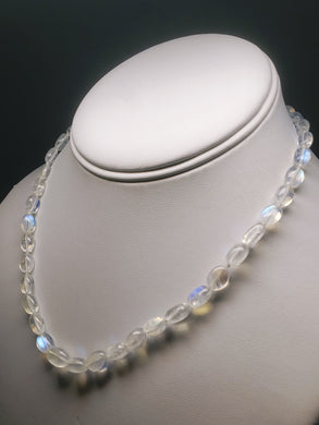 Moonstone - Blue Flash  EO+ oval 16inch