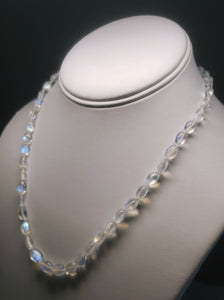 Moonstone - Blue Flash  EO+ oval 18.25inch