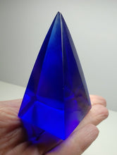 Load image into Gallery viewer, Blue Violet Andara Crystal Nubian Pyramid 3in x 1.5in