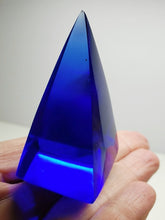 Load image into Gallery viewer, Blue Violet Andara Crystal Nubian Pyramid 2.5in x 1.25in