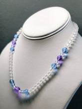 Load image into Gallery viewer, Blue Violet Flame Andara Crystal Necklace 18.25inch