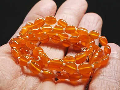 Carnelian E+ 4x4mm-6x7mm oval 19.5inch