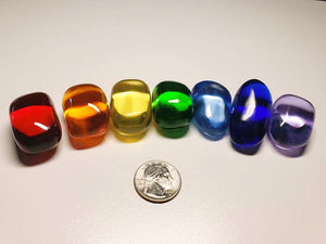 Andara Crystal Tumbled Bundle chakra colors*