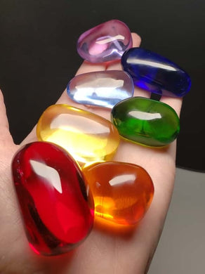 Andara Crystal Tumbled Bundle chakra colors*