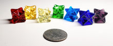 Load image into Gallery viewer, Andara Crystal Chakra Color Merkaba Set