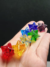 Load image into Gallery viewer, Andara Crystal Chakra Color Merkaba Set