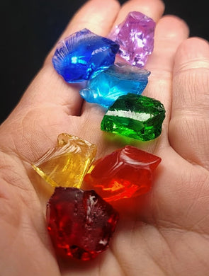 Chakra colors - 7 main Traditional Andara Crystals 25.68g