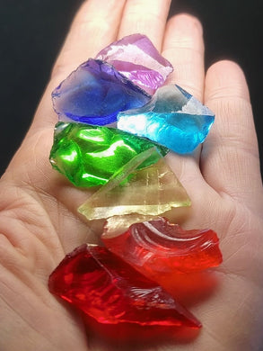 Chakra colors - 7 main Traditional Andara Crystals 29.73g