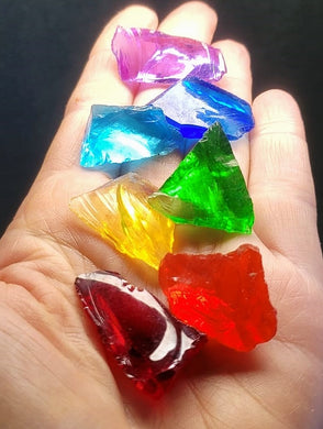 Chakra colors - 7 main Traditional Andara Crystals 31.22g