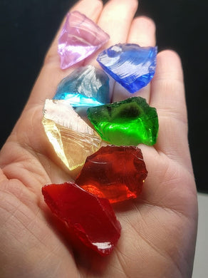 Chakra colors - 7 main Traditional Andara Crystals 35.46g
