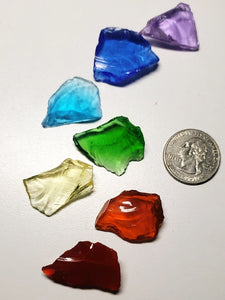 Chakra colors - 7 main Traditional Andara Crystals 35.46g