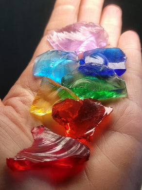 Chakra colors - 7 main Traditional Andara Crystals 38.33g