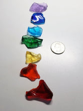 Load image into Gallery viewer, Chakra colors - 7 main Traditional Andara Crystals 38.33g