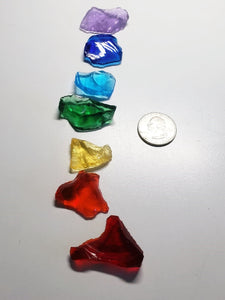Chakra colors - 7 main Traditional Andara Crystals 38.33g
