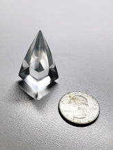Load image into Gallery viewer, Clear Andara Crystal Nubian Pyramid 1.5in x .75in