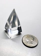 Load image into Gallery viewer, Clear Andara Crystal Nubian Pyramid 1.5in x .75in