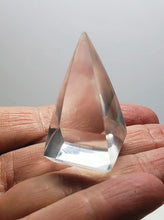 Load image into Gallery viewer, Clear Andara Crystal Nubian Pyramid 1.5in x .75in