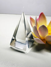 Load image into Gallery viewer, Clear Andara Crystal Nubian Pyramid 2.5in x 1.25in