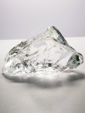 Load image into Gallery viewer, Clear / Cosmic Ice with Green / Emerald Shift - RARE Traditional Andara Crystal 524g