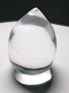 Clear (rare) Polished Andara Crystal Pointed Egg 644g