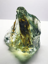 Load image into Gallery viewer, Bi-color Clear w/ Shaman Traditional Andara Crystal 404g