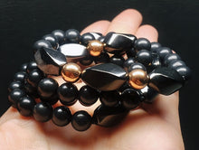 Load image into Gallery viewer, Copper with Shungite Necklace 8+mm 25.5inch