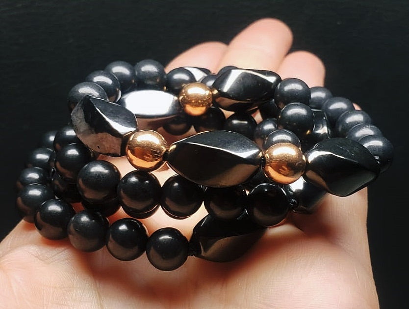Copper with Shungite Necklace 8+mm 25.5inch
