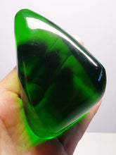 Load image into Gallery viewer, Green - Deep Andara Crystal Hand Piece 350g