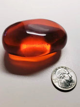 Load image into Gallery viewer, Orange (deep) / Lion&#39;s Heart Andara Crystal Hand / Palm Piece 124g