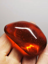 Load image into Gallery viewer, Orange (deep) / Lion's Heart Andara Crystal Hand / Palm Piece 74g