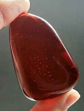 Load image into Gallery viewer, Orange (deep) / Lion's Heart Andara Crystal Hand / Palm Piece 84g
