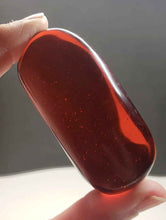 Load image into Gallery viewer, Orange (deep) / Lion's Heart Andara Crystal Hand / Palm Piece 98g