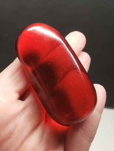 Load image into Gallery viewer, Orange (deep) / Lion's Heart Andara Crystal Hand / Palm Piece 98g