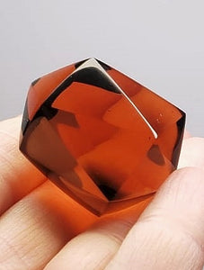 Rose Gold Deep Andara Crystal Icosahedron 32gA