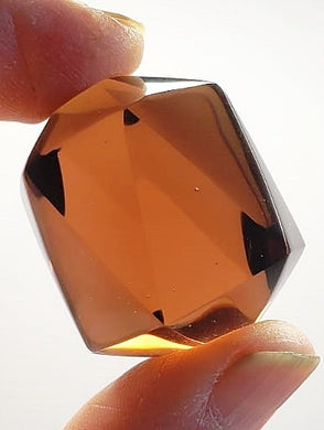 Rose Gold Deep Andara Crystal Icosahedron 32gA