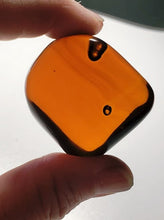 Load image into Gallery viewer, Amber / Lemurian Amber Andara Crystal Hand/Palm Piece 56g