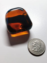 Load image into Gallery viewer, Amber / Lemurian Amber Andara Crystal Hand/Palm Piece 56g