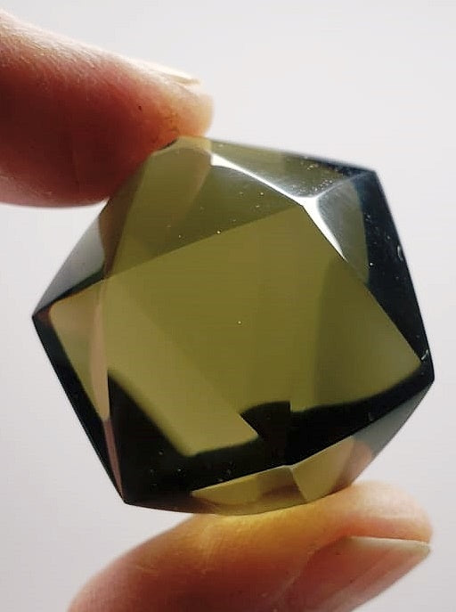 Silver - Deep Andara Crystal Icosahedron 36g