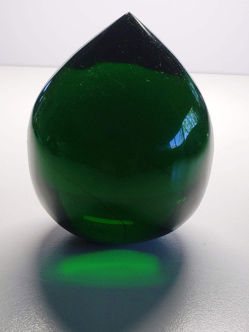 Green - Deep Andara Crystal Pointed Egg 420g