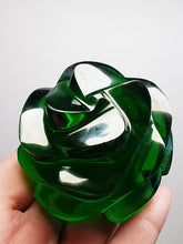 Load image into Gallery viewer, Green - Deep Andara Crystal Rose